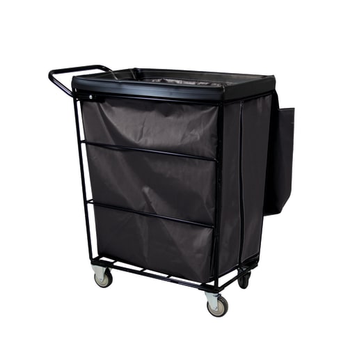 Royal Basket 10 Bushel One Compartment Janitorial Linen Cart, Two Rigid, Two Swivel Casters